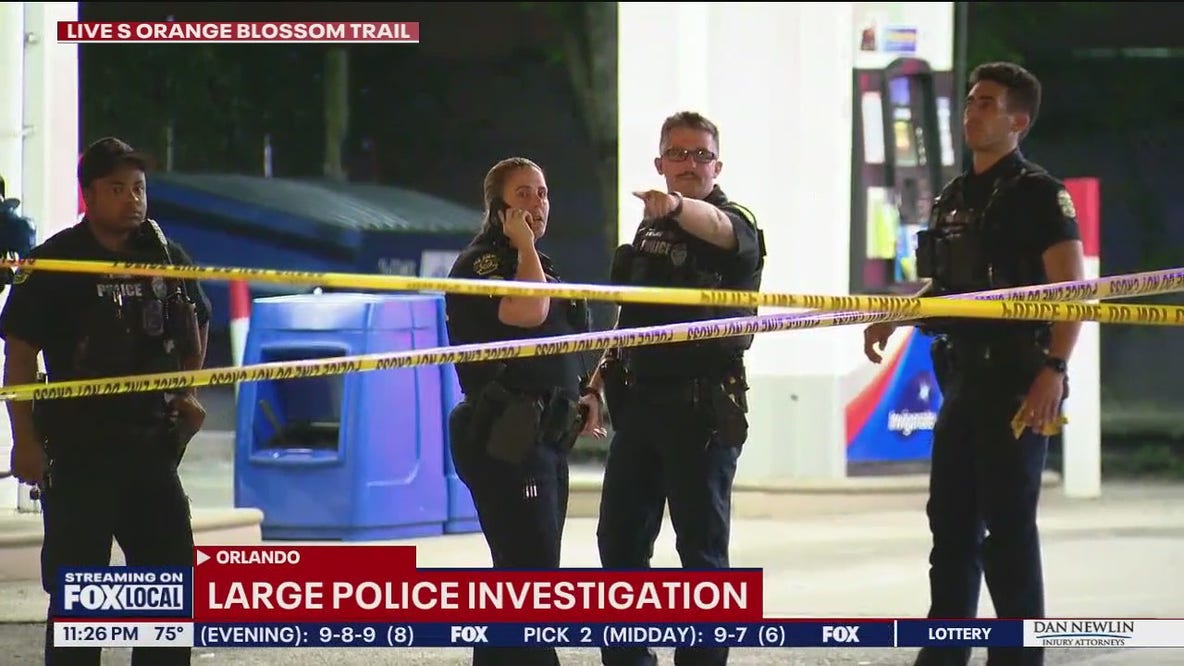 Large police presence on Orange Blosson Trail in Orlando